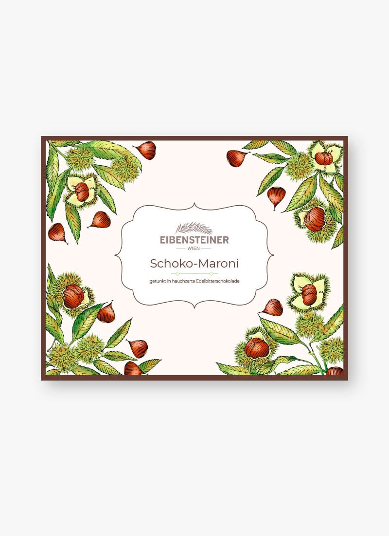 Schoko-Maroni (5 Stk.) 140 g, illustrierte Schachtel