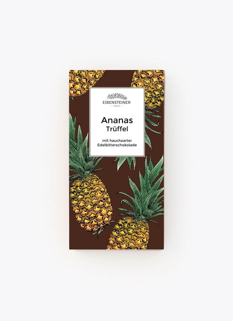 Ananas Trüffel in Edelbitterschokolade